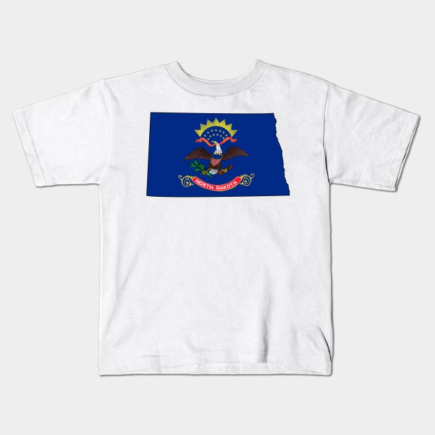 North Dakota Love! Kids T-Shirt by somekindofguru